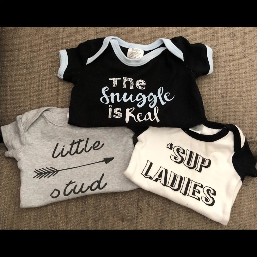 Bundle of 3 baby onesies